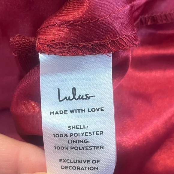 LULU’S Red Lace Up Dress - Picture 4 of 7